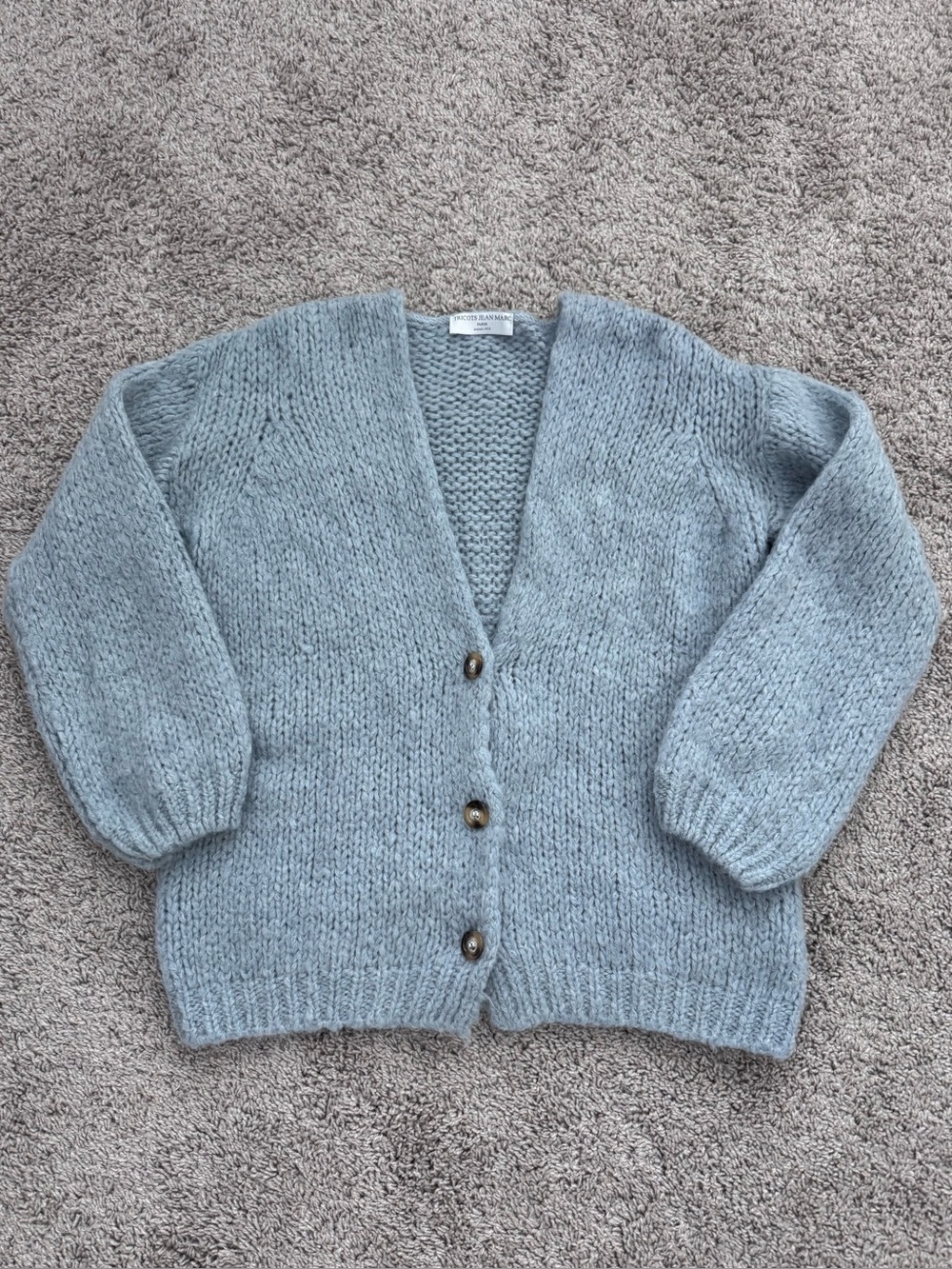 TRICOTS JEAN MARC baby blue cardigan